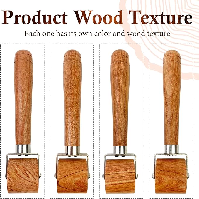 Savina Quilting Seam Roller, Wooden Pressing Roller, Easy to Grip Handle Tools for Quilting, Sewing, Wallpaper, Home Decoration.