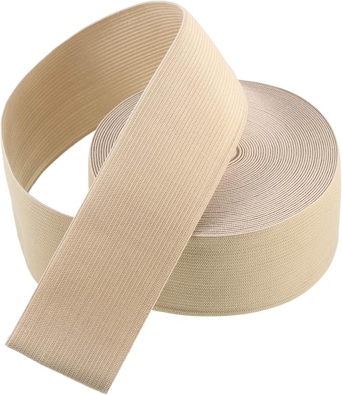 EBOOT 1 Pcs Elastic Spool (2 Inch X 11 Yard,Beige)