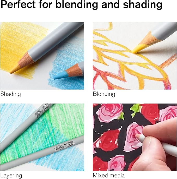 Winsor & Newton Studio Collection Artist Pencils, Color Pencils, Set of 48