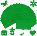 40 Pcs Green Felt Fabric Sheet 8" x 12" Assorted Color Felt Fabric Sheets for Crafts DIY Handcraft Sewing Squares Patchwork Nonwoven