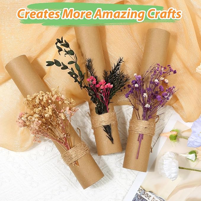 32 Pack Cardboard Tubes for Craft - 1.7 x 10 Inches, Empty Toilet Paper Rolls for Crafts Tubes Craft Supplies, Premium Kraft Paper Strong And Pressure-Resistant