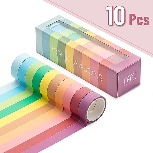 Mr. Pen- Washi Tape Set, 10 Pack, Decorative Tape, Washi Tapes, Colored Tape, Scrapbook Tape