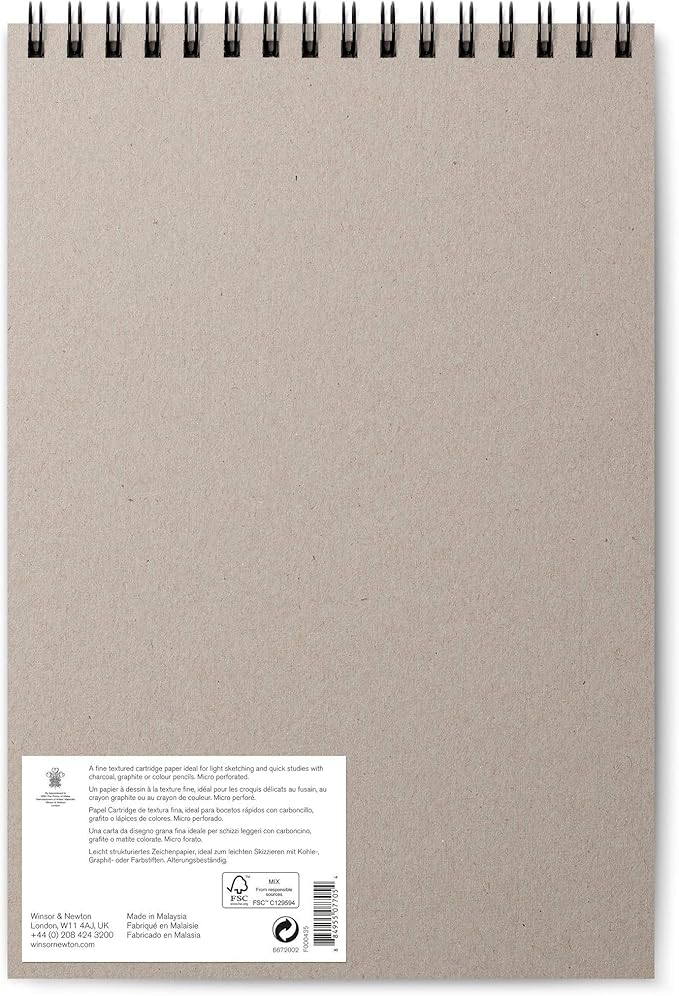 Winsor & Newton Sketch Paper, A4, Extra White 50 Count