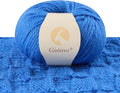 100% Merino Wool Yarn 3-Ply Luxurious and Soft Yarn for Hand Knitting & Crocheting (Blue,1Ball)