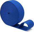 Mandala Crafts 1.5 Inch Elastic Silicone Gripper Tape for Clothing - 10 Yds Dotted Non Slip Elastic Band for Sewing - Denim Silicone Flat Fabric Stretchy Ribbon Straps