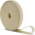 Mandala Crafts 0.5 Inch Elastic Silicone Gripper Tape for Clothing - 10 Yds Dotted Non Slip Elastic Band for Sewing - Beige Silicone Flat Fabric Stretchy Ribbon Straps