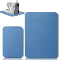 2 Pcs Sewing Machine Muffling Mat Pedal Sewing Mat Reduce Vibrations Noise No Slip Machine Accessories for Quilting(15'' X 20'' and 9'' X 14'',Blue)