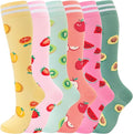 fenglaoda Compression Socks for Women Men Support Circulation 6 Pairs Socks For Nurse, Travel, Flight