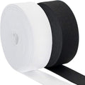 1 Inch Elastic Band for Sewing, Crafts, DIY, High Elasticity, (White 11Yards, Black 11 Yards)
