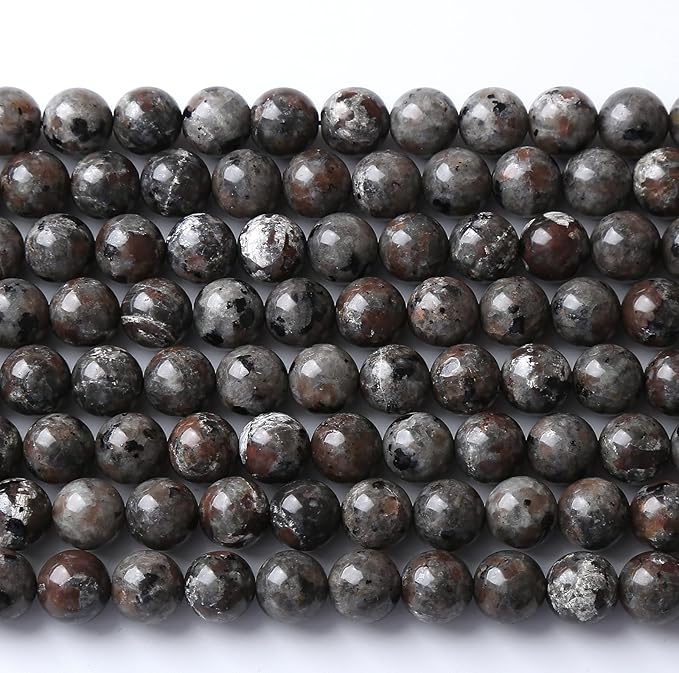 160PCS 4MM Flame Yooperlite Stone Beads Loose Beads for Jewelry Making DIY Bracelets Show Flame Color Under The Irradiation of UV Lamps 2 Strands