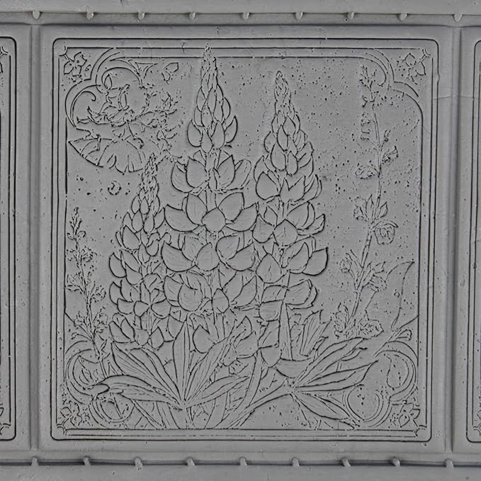Lupine Flower Clay Texture Roller (4") - Flower Set #02 - Embossing Pattern Roller for Polymer & Ceramic Clay, Pottery & Crafts