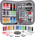 Coquimbo Sewing Kit for Adults, Kids, Beginner, Traveler, Portable Sewing Supplies Contains Soft Tape Measure, Scissors, Thimble, Thread, Sewing Needles (Gray, M)