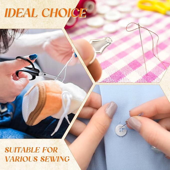 Knitgrip 25 Boxes Mini Travel Sewing Kit Quick Fix Sewing Kits Bulk Basic Portable Pre Threaded Needle Emergency Repair Tool for Christmas Gifts Beginner Traveler Home Hotel (Orange)