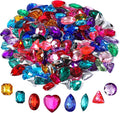 RICHNESS Bejeweled Craft Jewels Jumbo Bling Crystal Gem Stickers Assorted Shapes Colors Rhinestone Stickers for Arts & Crafts Projects Pack of 160 …