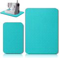 2 Pcs Sewing Machine Muffling Mat Pedal Sewing Mat Reduce Vibrations Noise No Slip Machine Accessories for Quilting(15'' X 20'' and 9'' X 14'',Blue, Black)