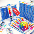 42 Pack Watercolor Paint Set for Kids - 8 Washable,Bright Colors with Paintbrush Watercolor Paint Bulk for Kids Party Favors,Classrooms Supplies,Art Lessons