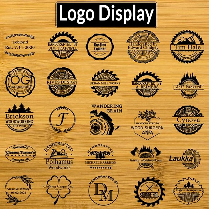 Custom Wood Branding Iron Personalized - Make Your Logo Metal Branding Iron for Wood Burning Stamp Leather Meat Paper Plastic Burger Bun, Handcrafted Design Weddings Stamps