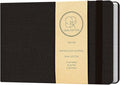 Vienrose Watercolor Sketchbook, 5.5"x8.2" Watercolor Journal with 24 Sheets 140 LB (300 GSM) Cotton Watercolor Paper, Black Linen Cover Watercolcr Sketch Book As Travel Notebook Mixed Media Pad