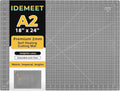 Premium 18" x 24" Self Healing Sewing Mat, Non-slip A2 Cutting Mat for Quilting, 5-Ply Rotary Cutting Board Double-Sided for Crafts Cutting Fabric Scrapbooking Modeling Projects, Anthracite Gray