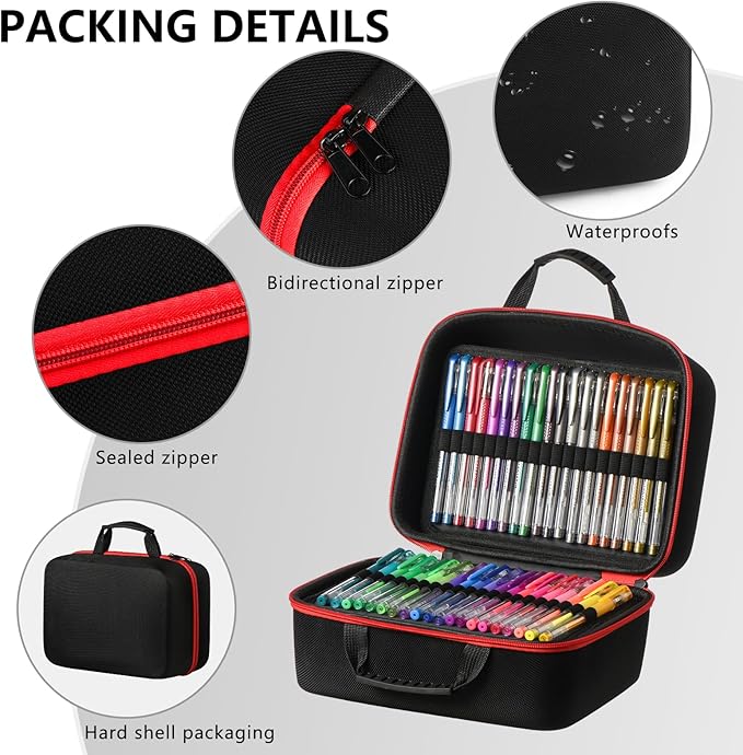 378 Pack Glitter Gel Pens Set,198 Colors Pens Include 180 Colored Gel Pens with 180 Refills,18 Color Color Gel Pen for Adults Coloring Drawing Journaling Scrapbook