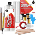 Kintsugi Repair Kit, Food Safe Ceramic Glue Repair Cups, Bowls, Saucers, Vase, Upgraded Kintsugi Pottery Kit Perfect for Beginners Restoring Meaningful Gifts and Art Craft, Kintsugi Glue Gold & Silver