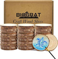 3 Inch Wood Slices Wooden Discs for Crafts, 45 Pcs 2.8-3.1 inches