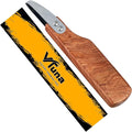 VTUNA Ceramic Trimming Tool, Hardwood Handle and Stainless Steel Cutting Blade Clay Sculpting Tool, Trimmer for Potters, Item for Pottery Making.