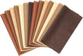 PATIKIL Cotton Fabric Bundles, 14 Pcs 10 x 10 Inch Fat Quarter Solid Color Precut Fabric Squares for Sewing Patchwork Quilting DIY Crafts, Brown