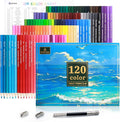 120 Colored Pencils for Adult Coloring Books, Drawing Coloring Pencils for kids, Soft Core Colored Pencil with Sharpener for Coloring, Drawing, Sketching