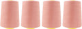 Mandala Crafts 4 Pack of Serger Threads Cones Spools - 20S/2 24000 Yards Polyester Blush Threads for Sergers Machine and Overlock Quilting Sewing Machine
