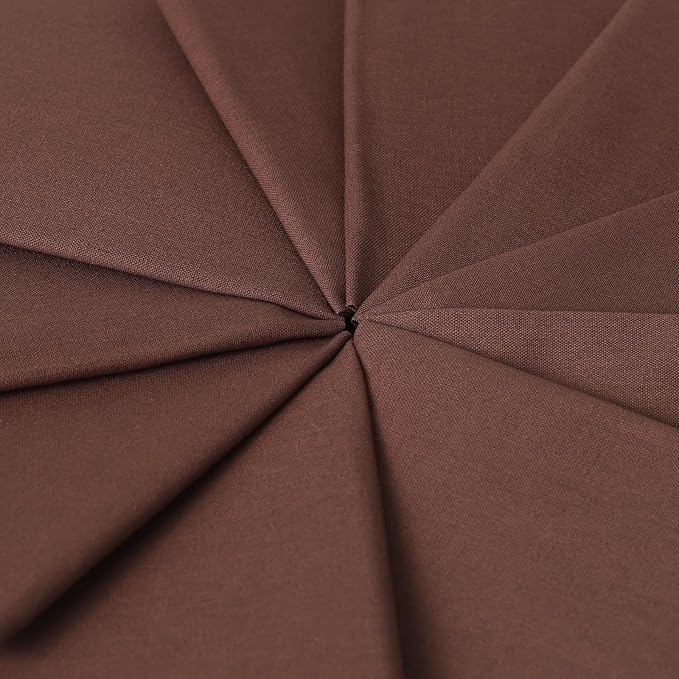 10 Pieces 18 x 21 Inches Cotton Fabric Precut Quilting Fabric Bundles Solid Colors Layer Cakes Quilt Material for DIY Craft Sewing Embroidery (Brown)