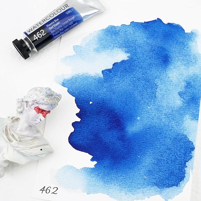 PHOENIX Professional Watercolor Paint Single Tube - 0.47 Fl Oz / 14ml - Phoenix Blue(Red Shade)