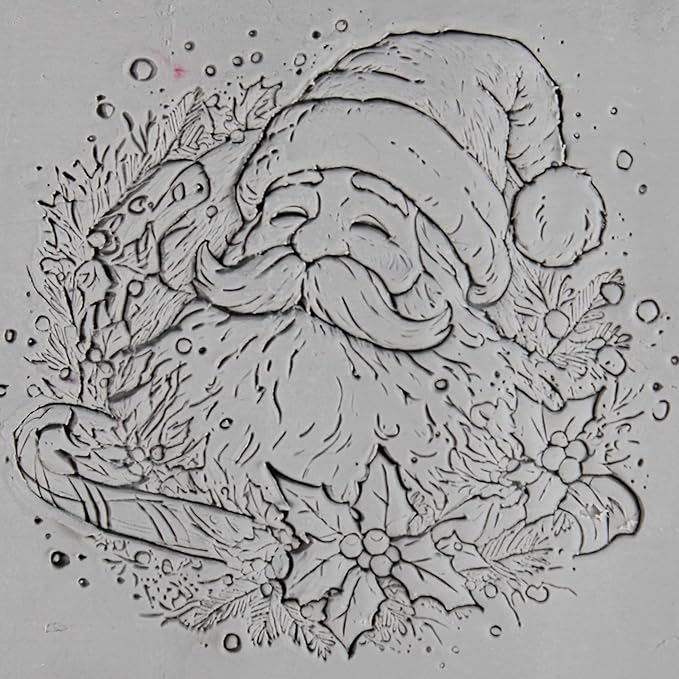 Holiday Magic 4-Pack Clay Texture Rollers (4") - Christmas Set #01 - Embossing Pattern Rollers for Polymer & Ceramic Clay, Pottery & Crafts
