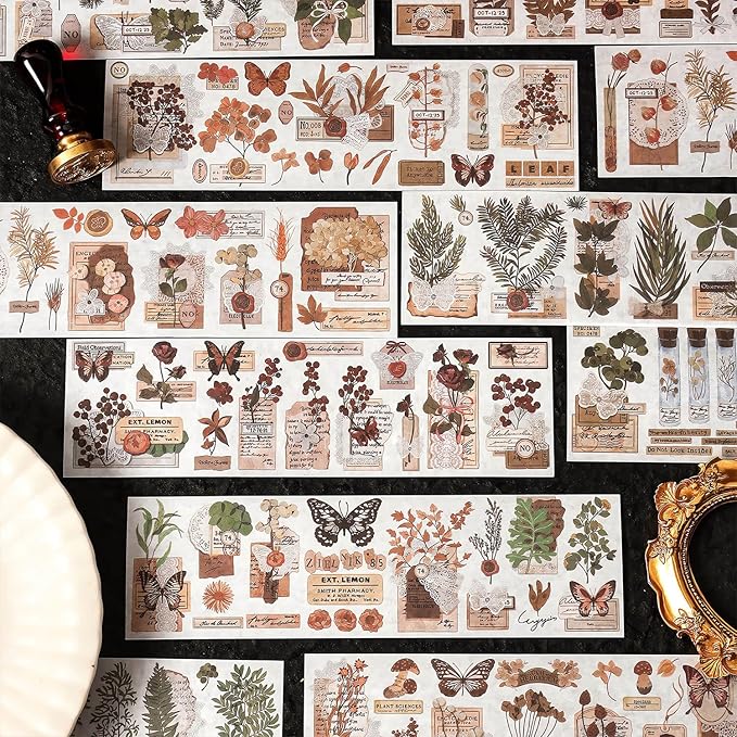 426 Pcs/24 Sheets Stickers for Scrapbooking,Sticker for Journaling Scrapbooking Stickers for Scrapbooking Art Journal Bullet Journal Accessories