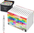 Tommax 130-Color Alcohol-Based Dual-Tip Art Markers Set | Vibrant Blendable Sketch Pens for Kids, Adults & Artists – Ideal for Coloring Books, Sketching, Drawing & DIY Projects