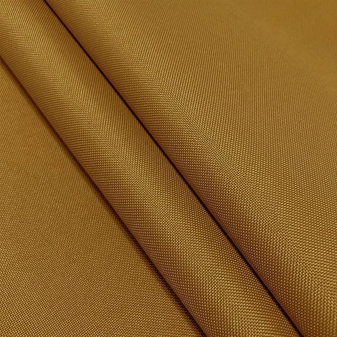 Waterproof Canvas Fabric by The Yard 600D Upholstery Cordura Fabric 58" Wide for Chairs Indoor Outdoor Water Resistant Canvas Polyester Material Sewing DIY Cloth, 5 Yards Light Brown