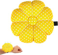Wrist Pin Cushions for Sewing Cute with Elastic Strap Pumpkin Shaped Needle Cushions for Sewing Needlework Wristband Pincushions Wearable Needle Pincushions for Needlework or DIY Crafts Yellow Gifts