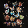 120-Piece Large Vintage Victorian Steampunk Butterfly Scrapbook Stickers – Retro Fantasy Mechanical Gear Decals for Journals, Planners,Albums Crafts, DIY Art Projects