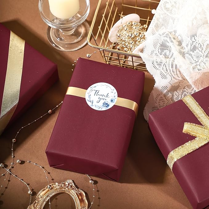 RUSPEPA Wine Red Kraft Paper Roll - 18 inches x 100 feet - Recyclable Paper Perfect for for Crafts, Art, Wrapping, Packing, Postal, Shipping, Dunnage & Parcel