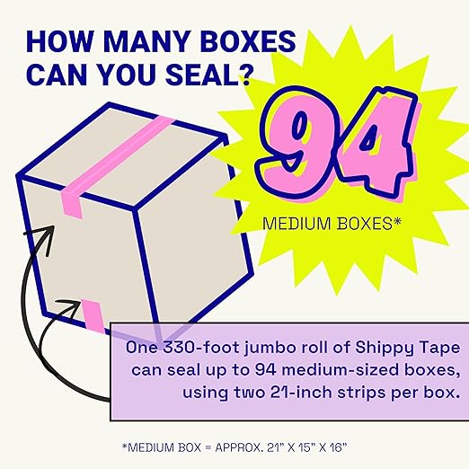 Cool Decorative Packing Tape for Small Business, Cute Designer Printed Packaging and Shipping Tape, Hello! I'm Here, Dark Green Mint, 1.88" x 110 Yards (330 feet)