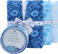 Tinyspool & Co. Quilting Bundle – Eternal Bleu Jelly Roll + 3-Yard Fabric for Each Print: No.9 – Oriental Blue, No.14 – Summer Blue, No.15 – Baby Blue