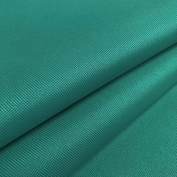 Waterproof Canvas Fabric by The Yard 600D Upholstery Cordura Fabric 58" Wide for Chairs Indoor Outdoor Water Resistant Canvas Polyester Material Sewing DIY Cloth, 1 Yard Teal Green