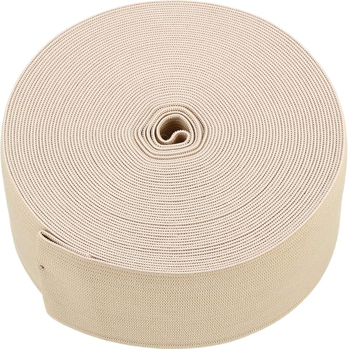 EBOOT 1 Pcs Elastic Spool (2 Inch X 11 Yard,Beige)
