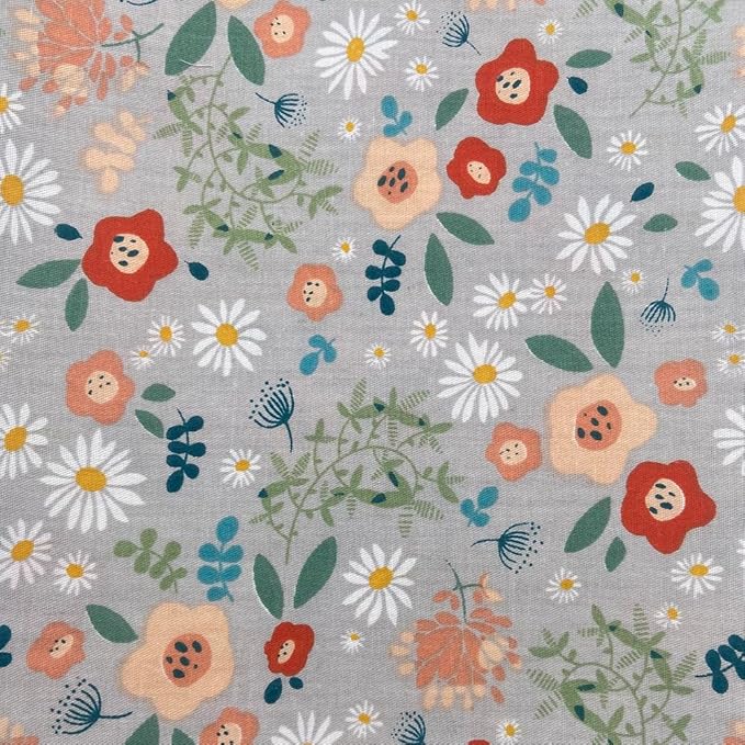 6Pcs Cotton Fabric Squares 20x20 Inch (50x50cm) Pre-Cut Quilt Squares Sheets Patterns Craft Cotton Fabric Bundle for Sewing Quilting Patchwork Crafting Home Décor Handwork (Grey)