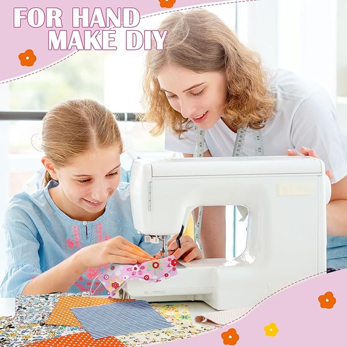Ganeen 800 Pcs 4 x 4 Inch Cotton Fabric Squares Pre Cut Quilting Squares Printed Floral Patchwork Fabric Bundles for DIY Craft Sewing Clothing Accessory(Assorted)
