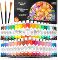 Shuttle Art Watercolor Paint Set, 36 Colors Watercolor Paint in Tubes (12ml Each) with 3 Brushes, Rich Pigment, Easy to Blend, Perfect for Kids, Artists, Beginners, Students