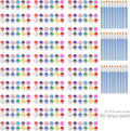 Yeeart 30Pack Mini Acrylic Paint Set,12 Colors Acrylic Paint Strips for Kids, 360 PCS Kids Paint Set Container Strips Storage, Craft Paint for Home Birthday Classroom Party Favors