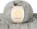 100% Merino Wool Yarn, 3-Ply Luxurious and Soft Yarn for Hand Knitting & Crocheting (Light Gray,1Ball)