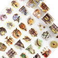 Gothic Holographic PET Tape Set, 6 Rolls of Dark Fantasy Pre-Cut Stickers for Scrapbooking, Junk Journaling, DIY Crafts, and Art Supplies