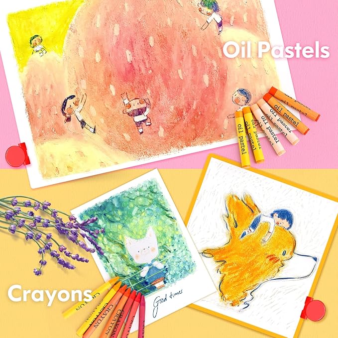 Soucolor Art Supplies, 283 Pieces Drawing Set Art Kits with Trifold Art Easel, 2 Drawing Pads, 1 Coloring Book, Crayons, Pastels, Arts and Crafts Gifts Case, Coloring Set
